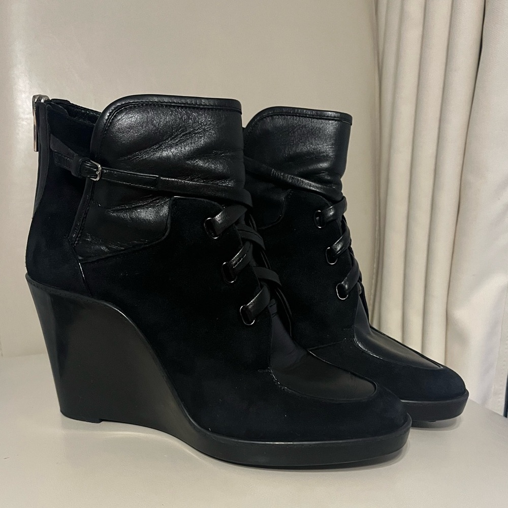 Salvatore Ferragamo Black Wedge